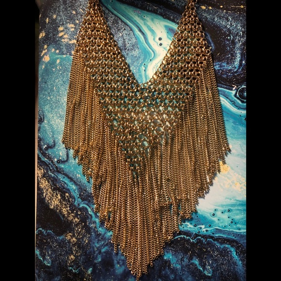 NWT Bauble Bar Gold Multi Chain Necklace